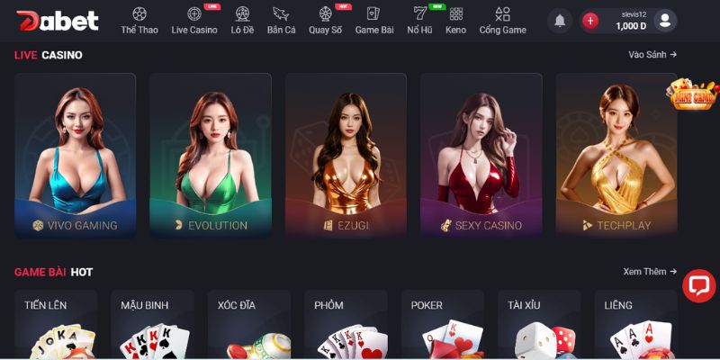 Nhà cung cấp bài Baccarat cho DABET đa số là những đối tác uy tín nhất